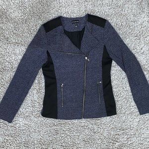 Long Tall Sally SIZE 10 Asymmetrical BLAZER jacket FITTED Zipper